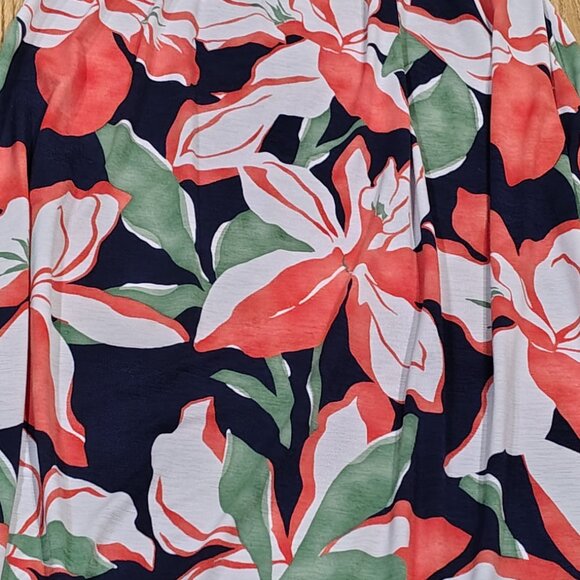 FLORAL SUMMER SLEEVELESS DRESS XL - Picture 2 of 2